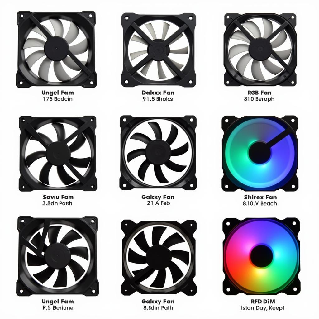 Types of Xigmatek Galaxy Elite Fans