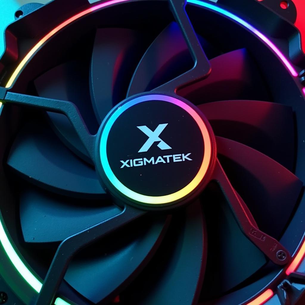 Xigmatek RGB Fan Close Up