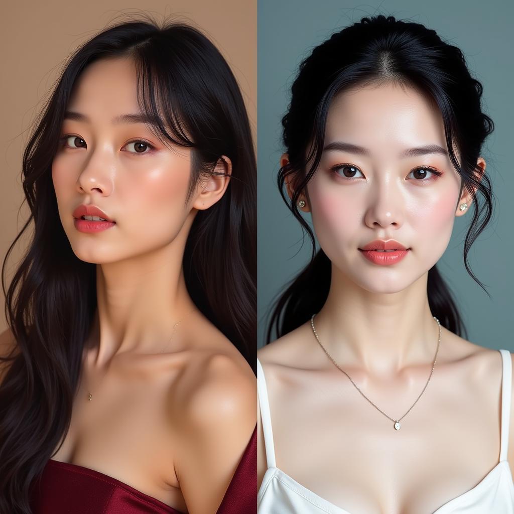 Portraits of Yang Mi and Liu Yifei