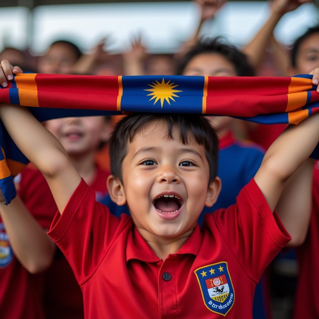 Young ASEAN fan cheering