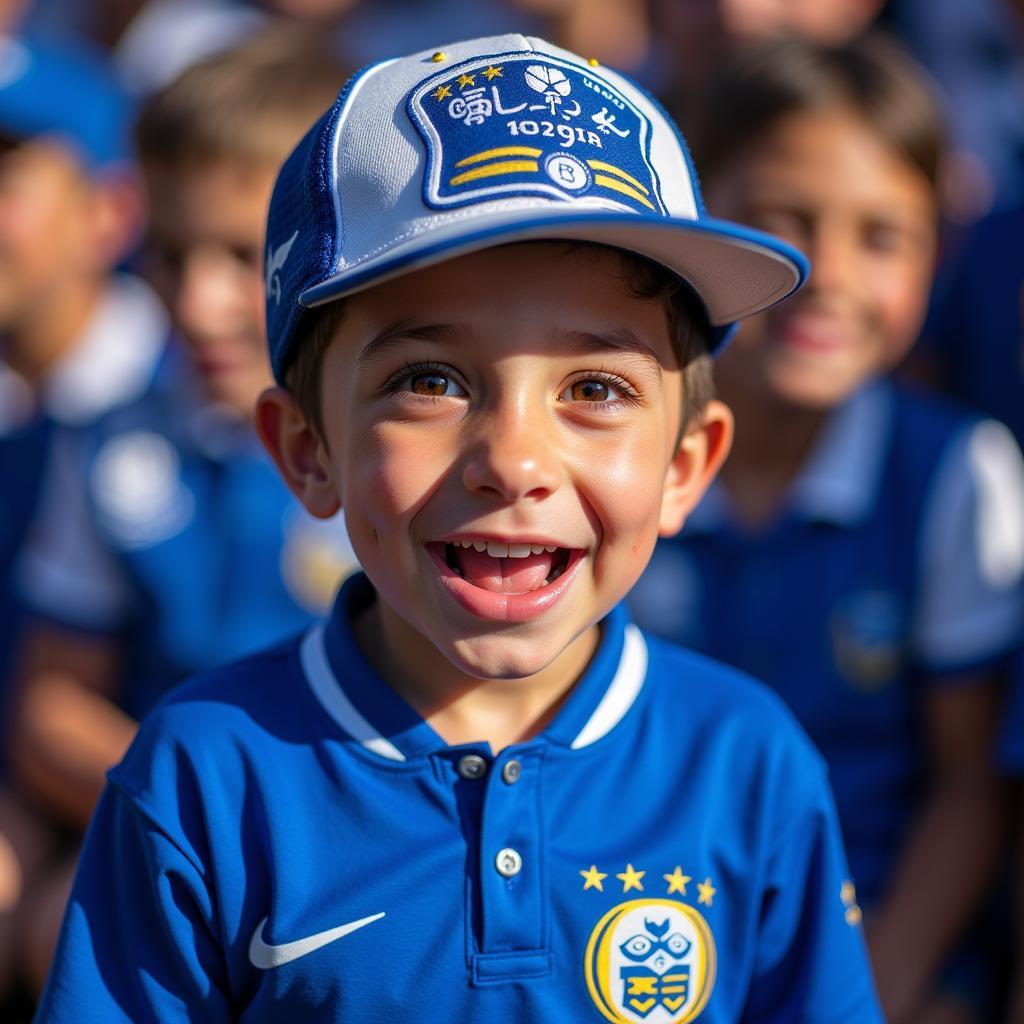 A young Feirense fan