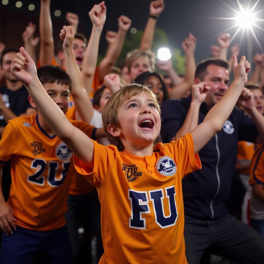 Young FFU Fan Cheering