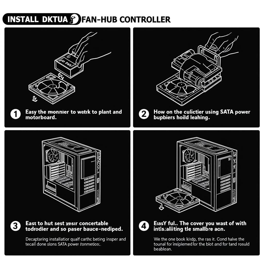 Installing the Zalman Fan Hub Controller