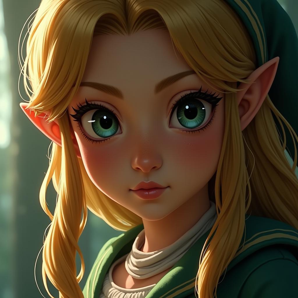 Zelda from Skyward Sword in fan art