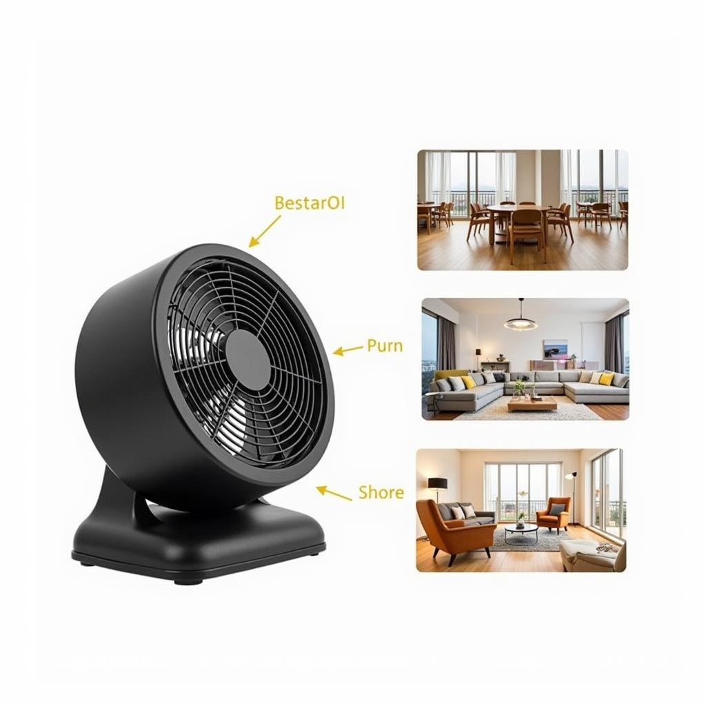 Portable 100w Fan Heater Design