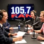 105.7 The Fan Baltimore Radio Studio Broadcast