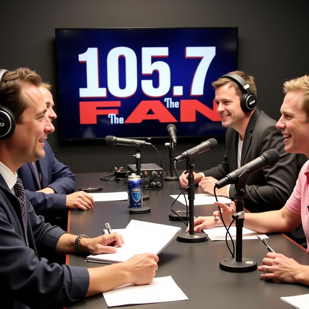 105.7 The Fan Baltimore Radio Studio Broadcast