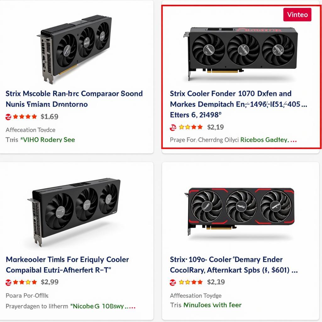 1070 Strix Cooler Pricing Comparison