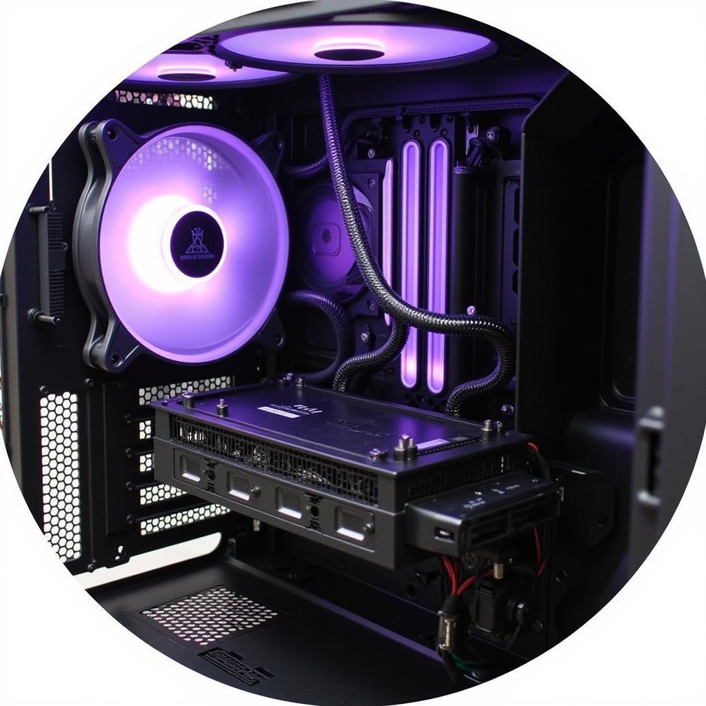 12cm Case Fan Installed with Cable Management