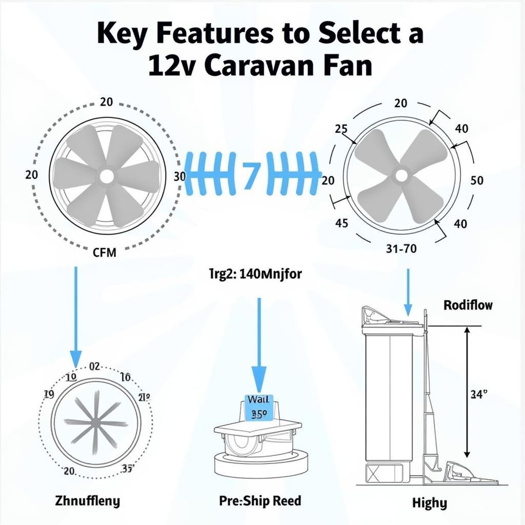 Important Features of 12v Caravan Fans: Airflow, Noise, Speed, Size