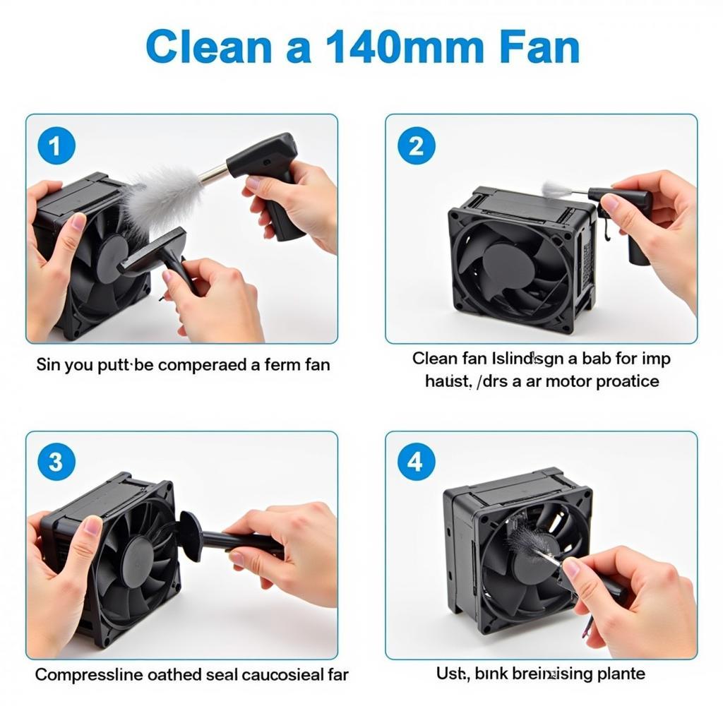 Cleaning a 140mm Fan