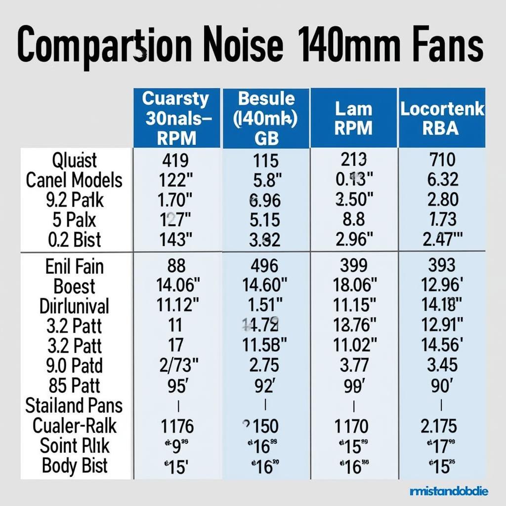 Comparison of Noise Levels of Different 140mm Case Fans