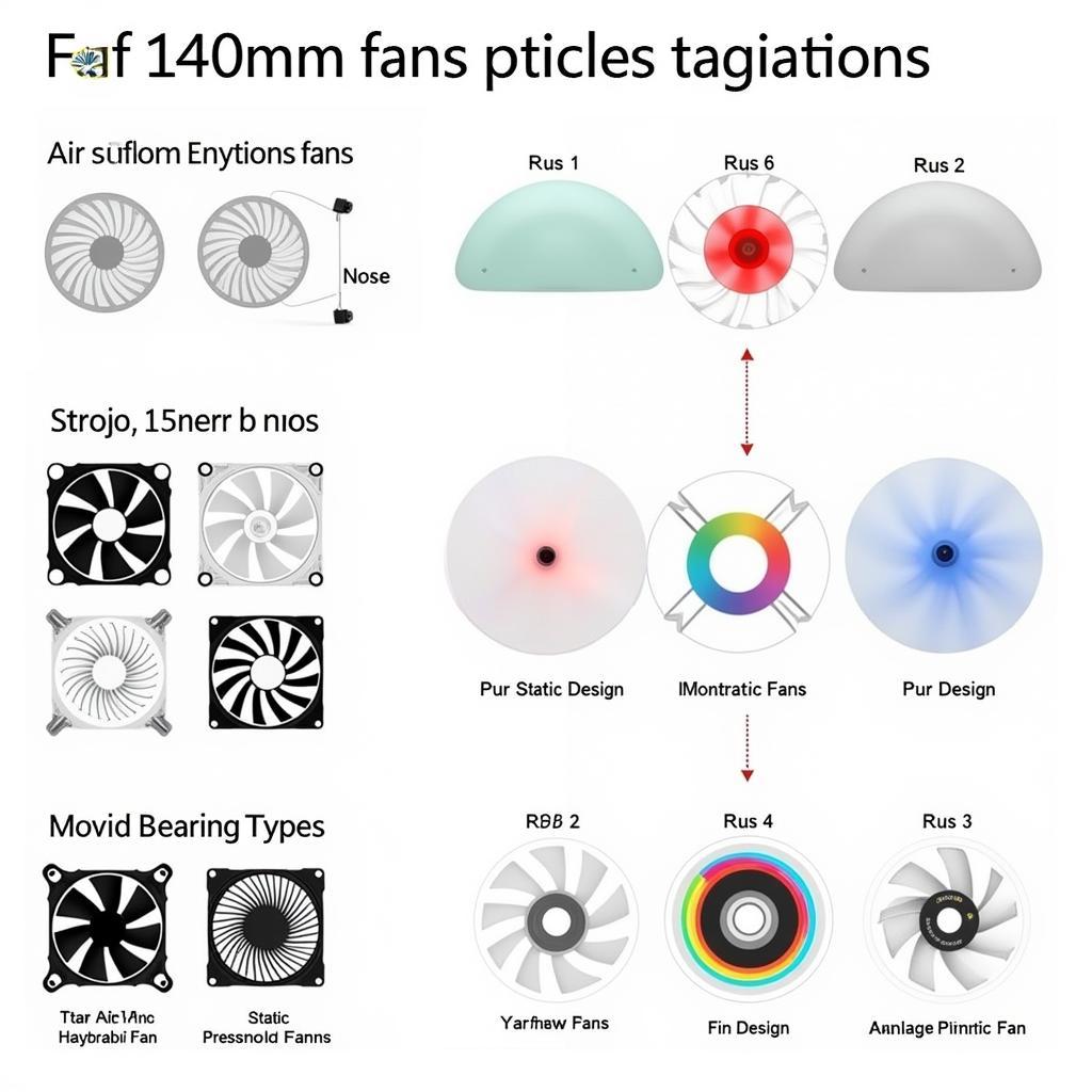 Different Types of 140mm Fans