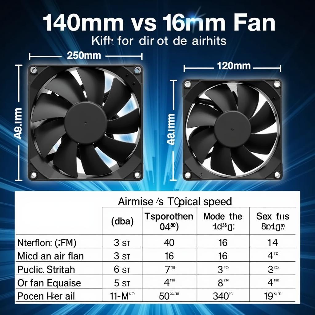 140mm vs 120mm Fan Comparison Chart