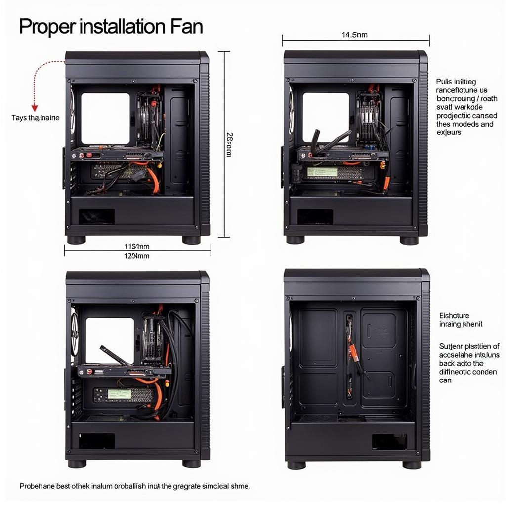 14cm Fan Installation Example in a PC Case