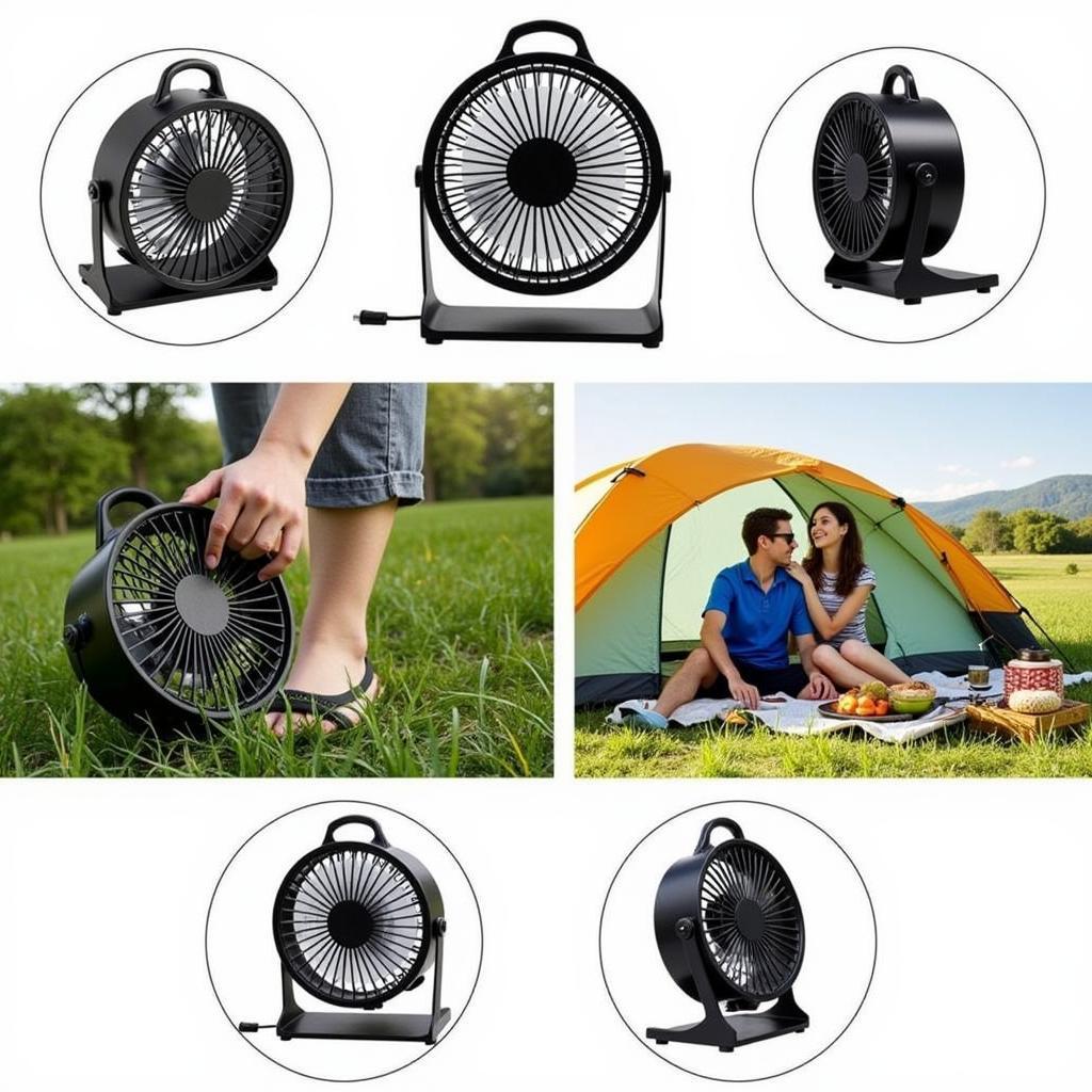 Portable 18650 Li-ion Battery Fan