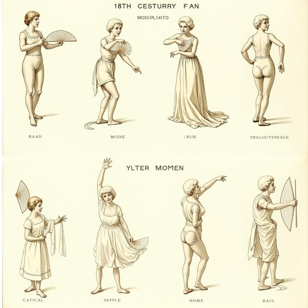 18th-Century Fan Language Depicted Through Gestures and Postures