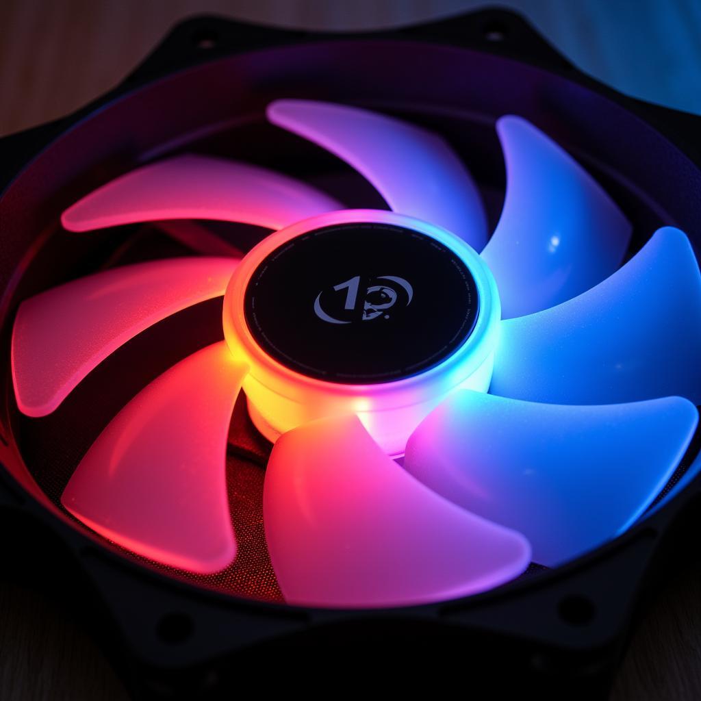 1st Player Fire Dancing 12 RGB Fan Close-Up