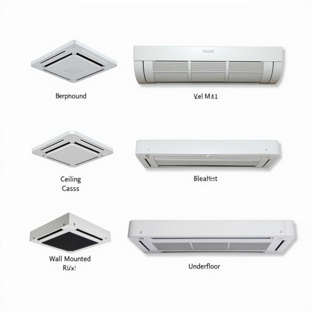 Different Sizes of 2 Pipe Fan Coil Units