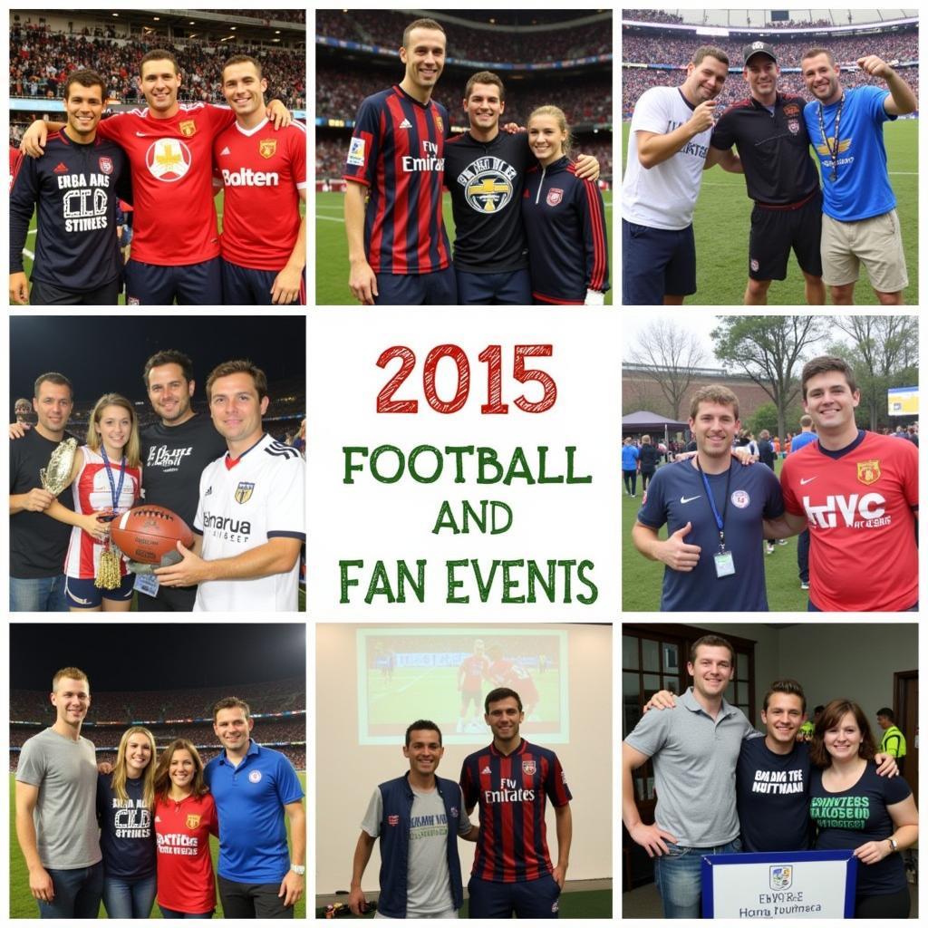 Collage of 2015 Football Fan Events