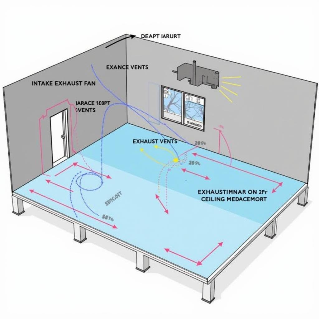 Optimizing ventilation with a 2hp ceiling exhaust fan