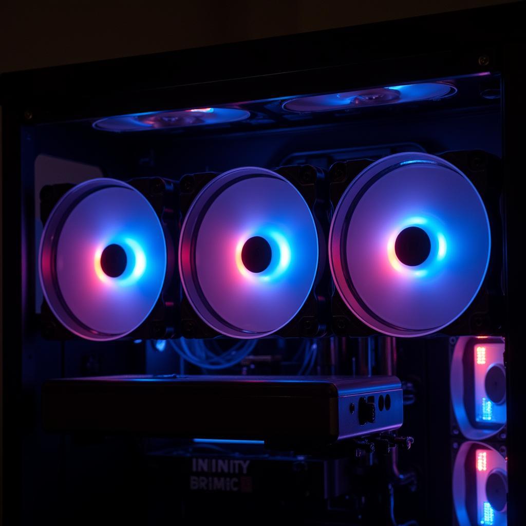 3 Fan Infinity Phantom Setup on Front Panel