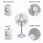 30cm AC Electric Fan Key Features