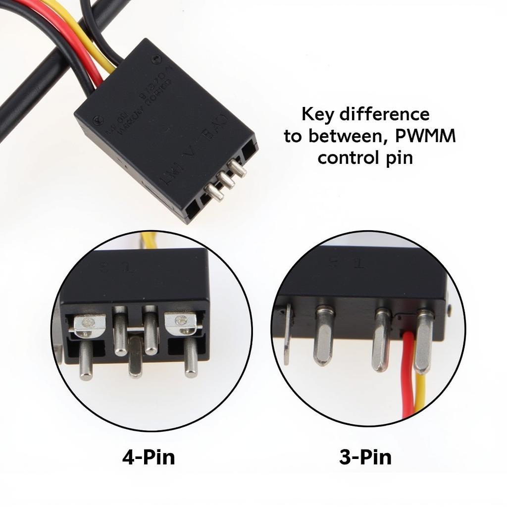 4 Pin Case Fan Connector Close Up