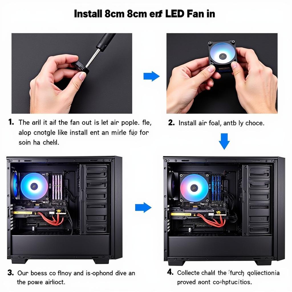 Installing an 8cm Fan Case LED