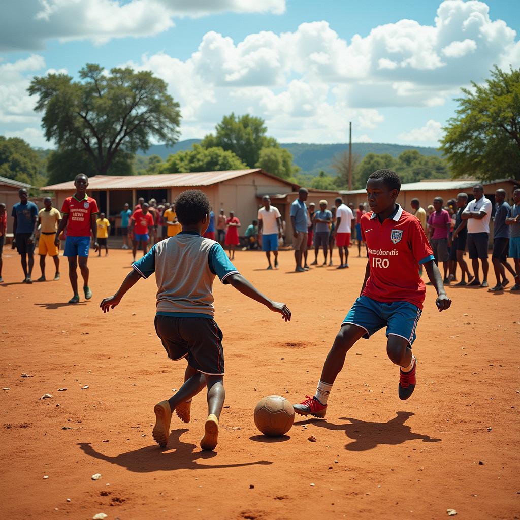 Local Football Match in 95/44 KP10