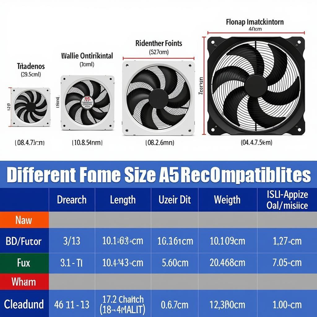 A55MD2 Fan Compatibility Chart