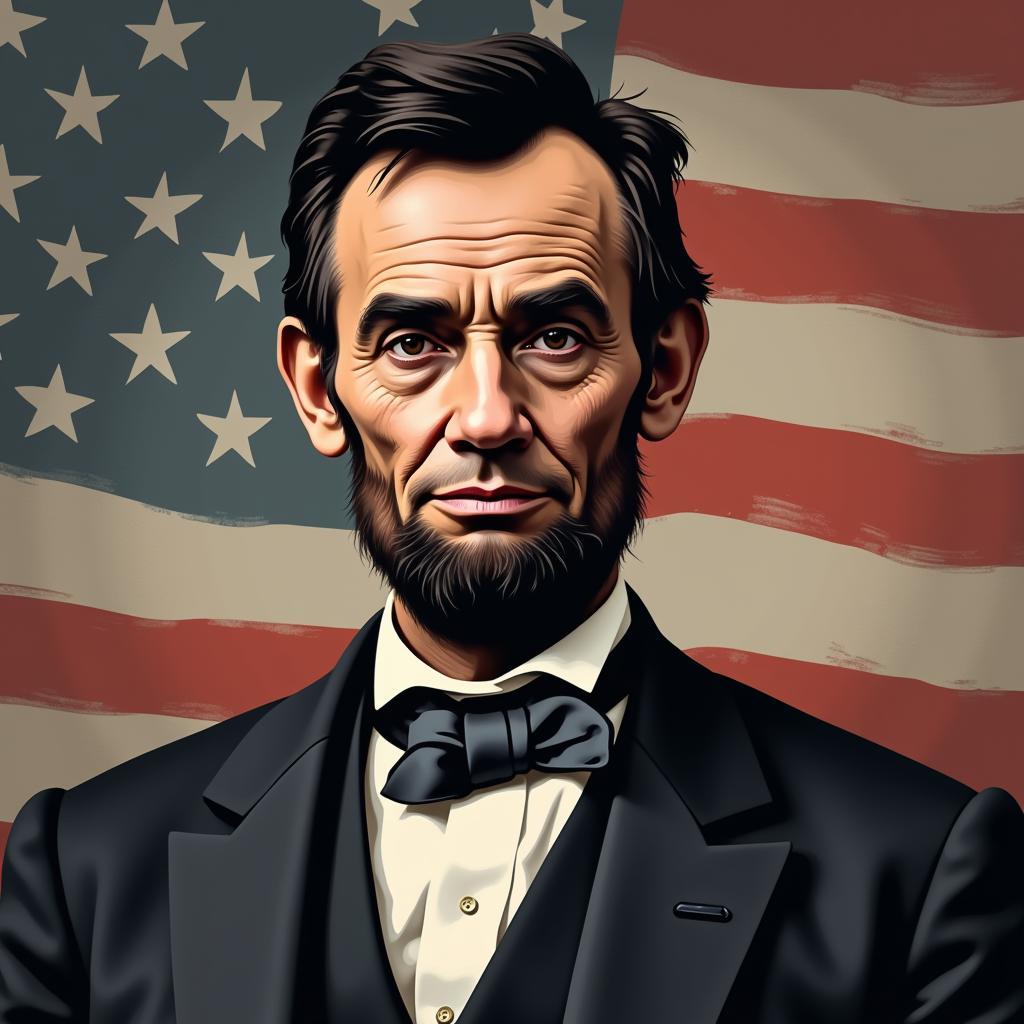 Abraham Lincoln Portrait Fan Art