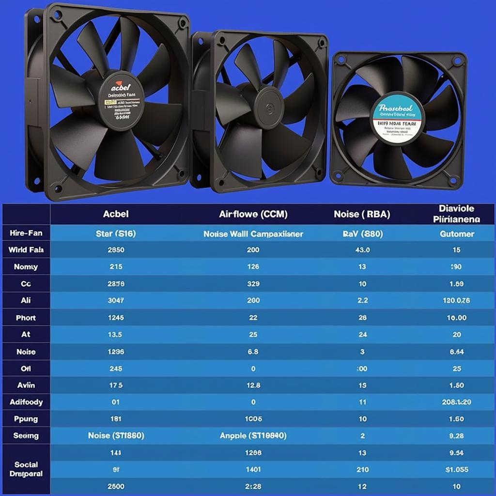 Acbel HK-400 Fan Comparison Chart