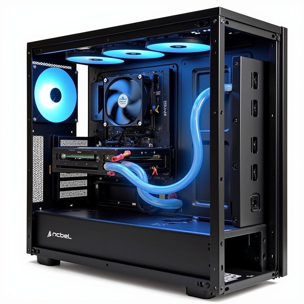 Acbel HK450 350W Inside PC Case