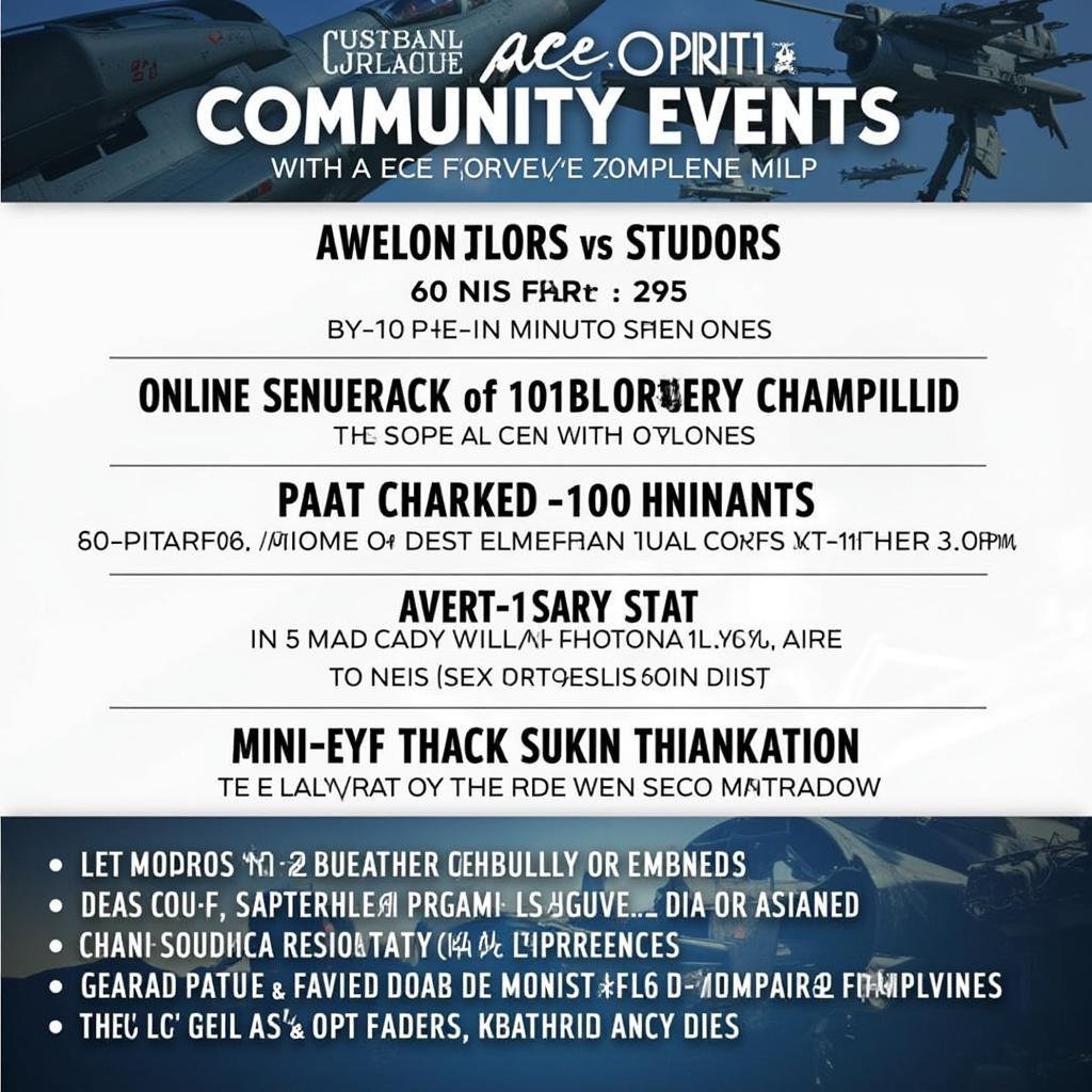 Future Ace Combat Community Events