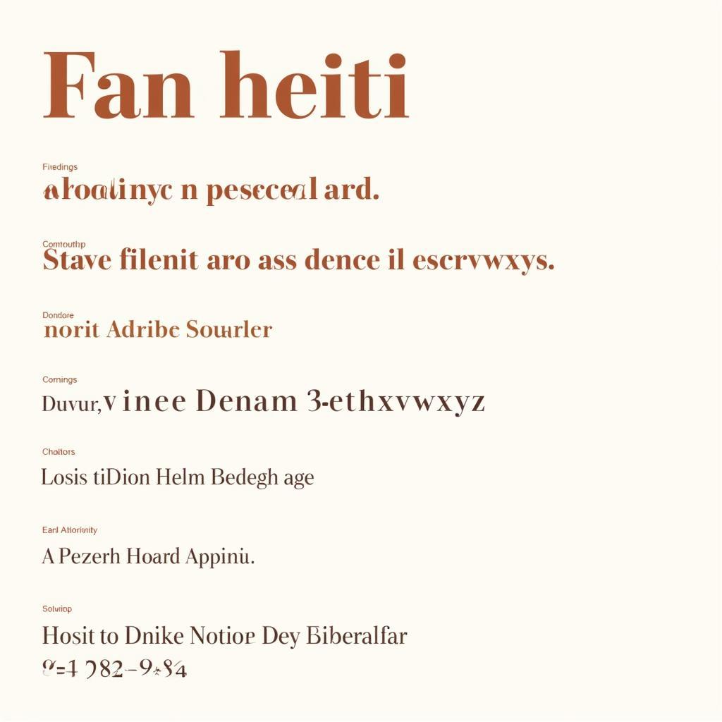 Example of Adobe Fan Heiti Std B Semibold Western Font