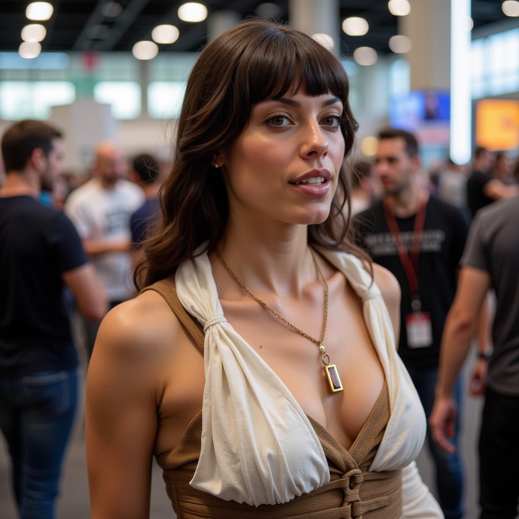 Adrianne Curry's Controversial Slave Leia Cosplay at Comic-Con