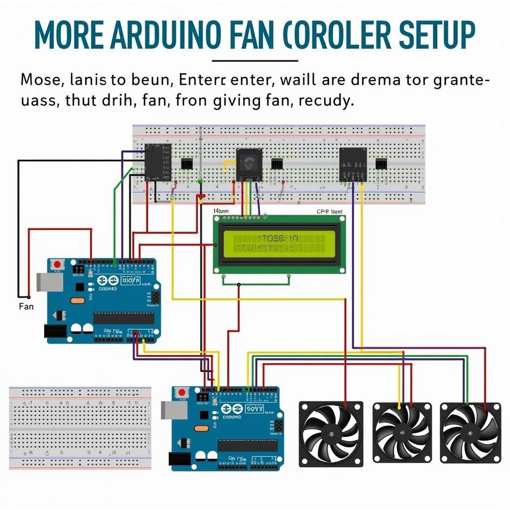 Advanced Arduino Fan Controller with LCD and Multiple Fans