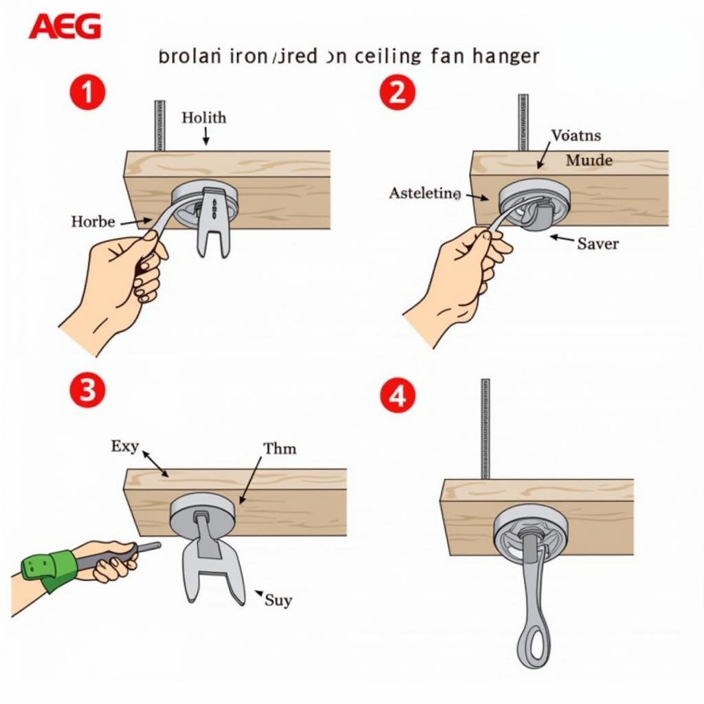 AEG D-VL 5667 Hanger Installation Process