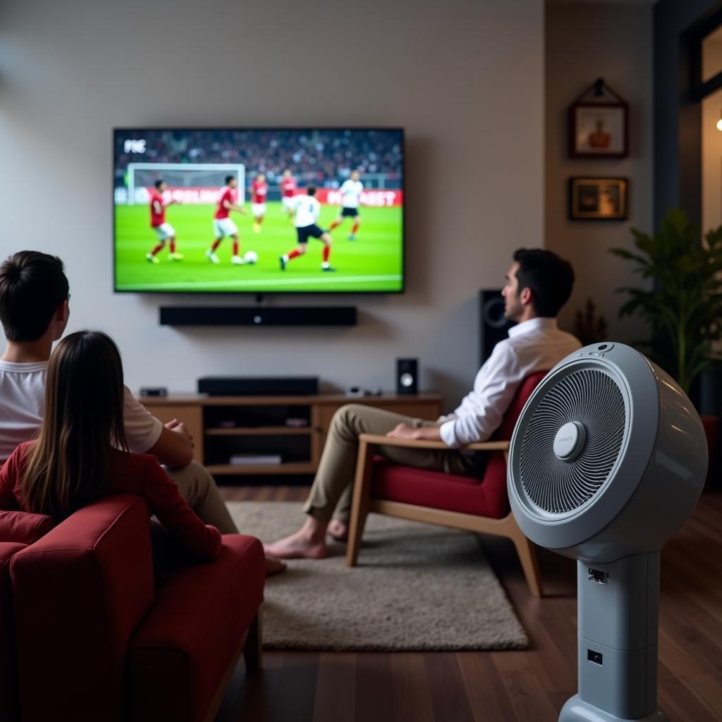 Aeratron Fan Cooling Down Football Fans