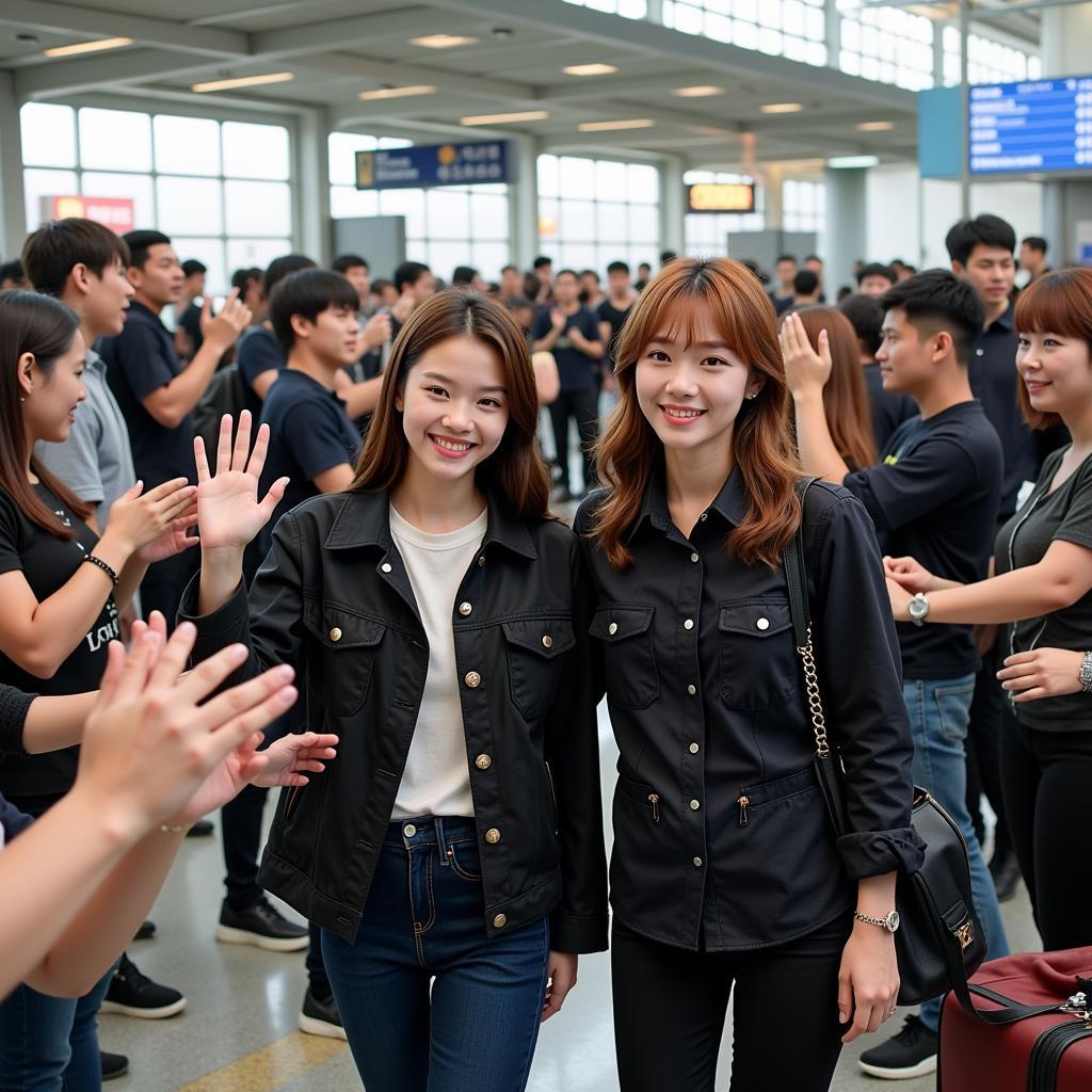 After School Arriving in Hong Kong for Their Fan Meeting