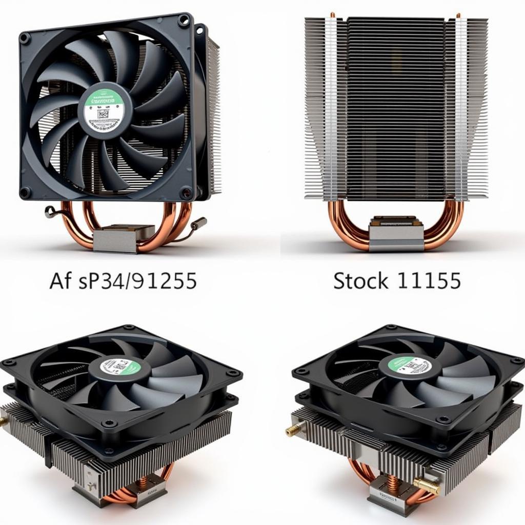 Comparison between Aftermarket and Stock 1155 CPU Coolers