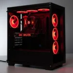 AIGO Atlantis 3 Red Ring Fans RGB Lighting