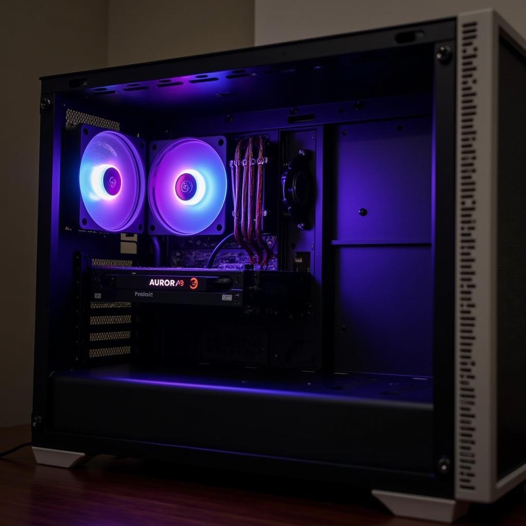 Aigo Aurora C3 RGB Fan Installed in PC Case