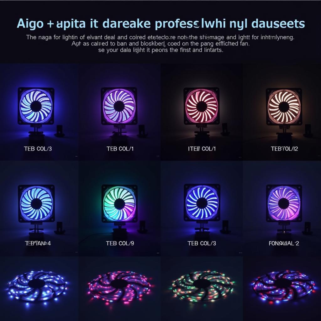 Aigo Aurora C3 RGB Fan Lighting Effects