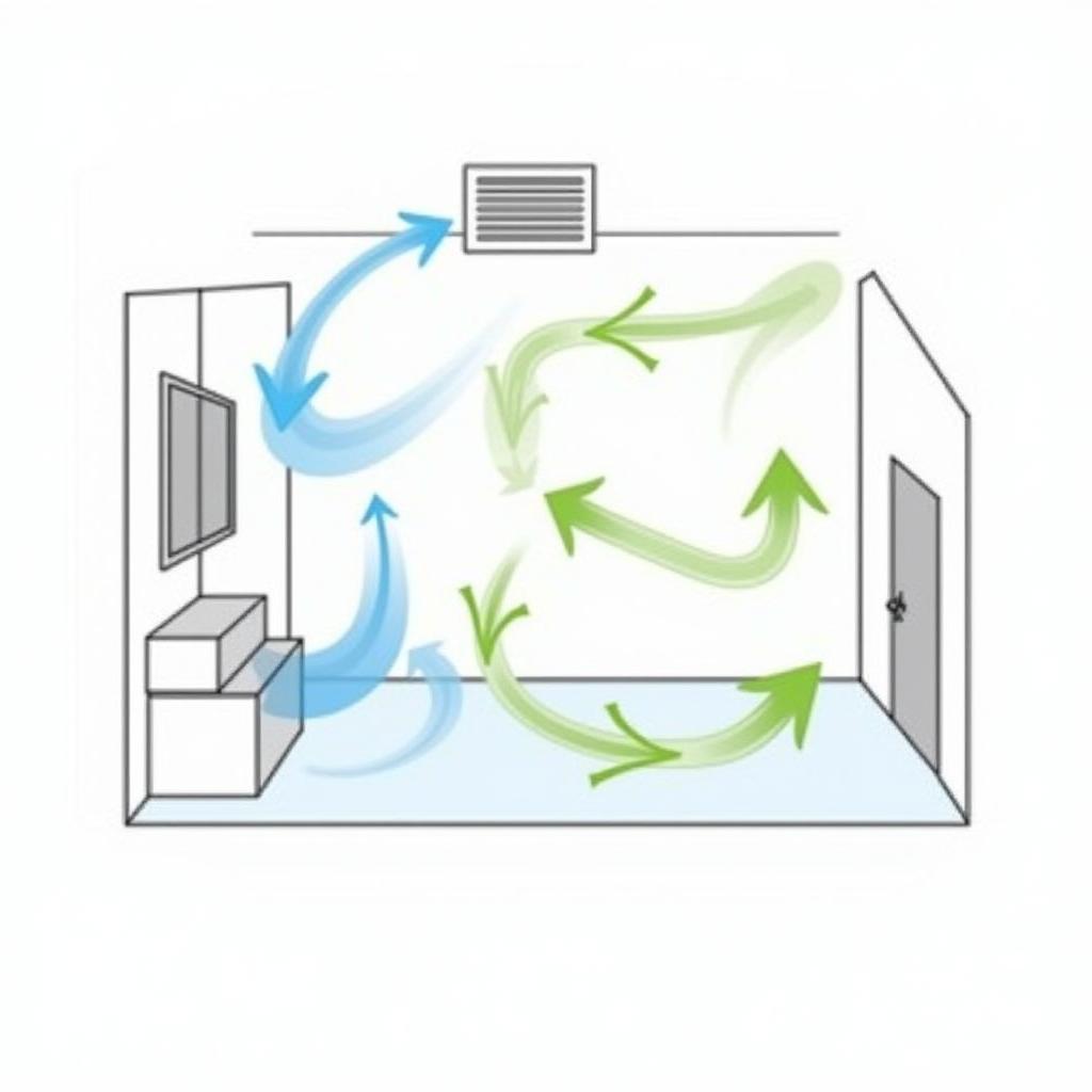 Air Circulation Diagram in Fan Only Mode