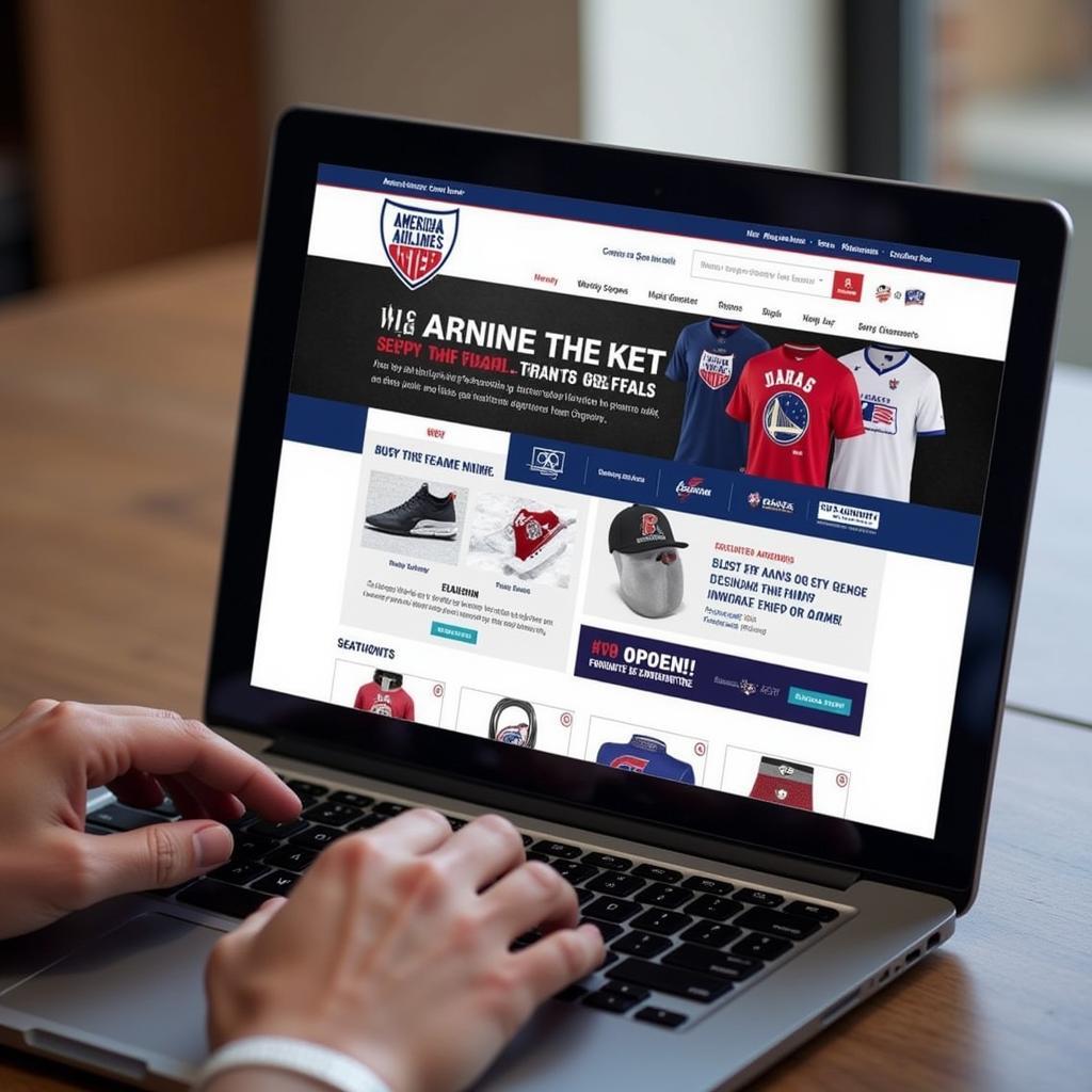 Online shopping experience at the American Airlines Center Fan Shop