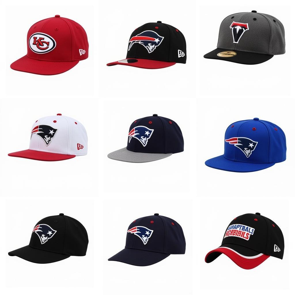 Different Styles of American Football Fan Hats