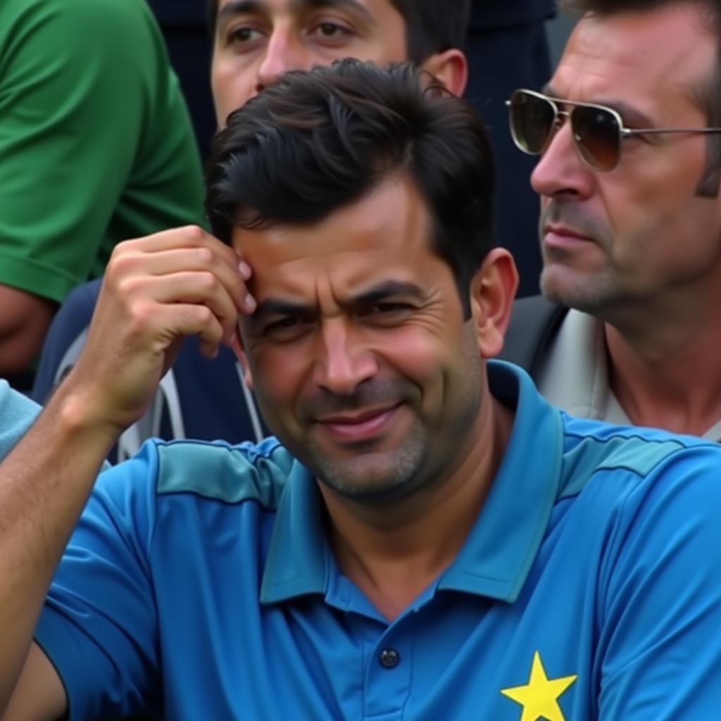 Angry Pakistani Fan at Cricket Match