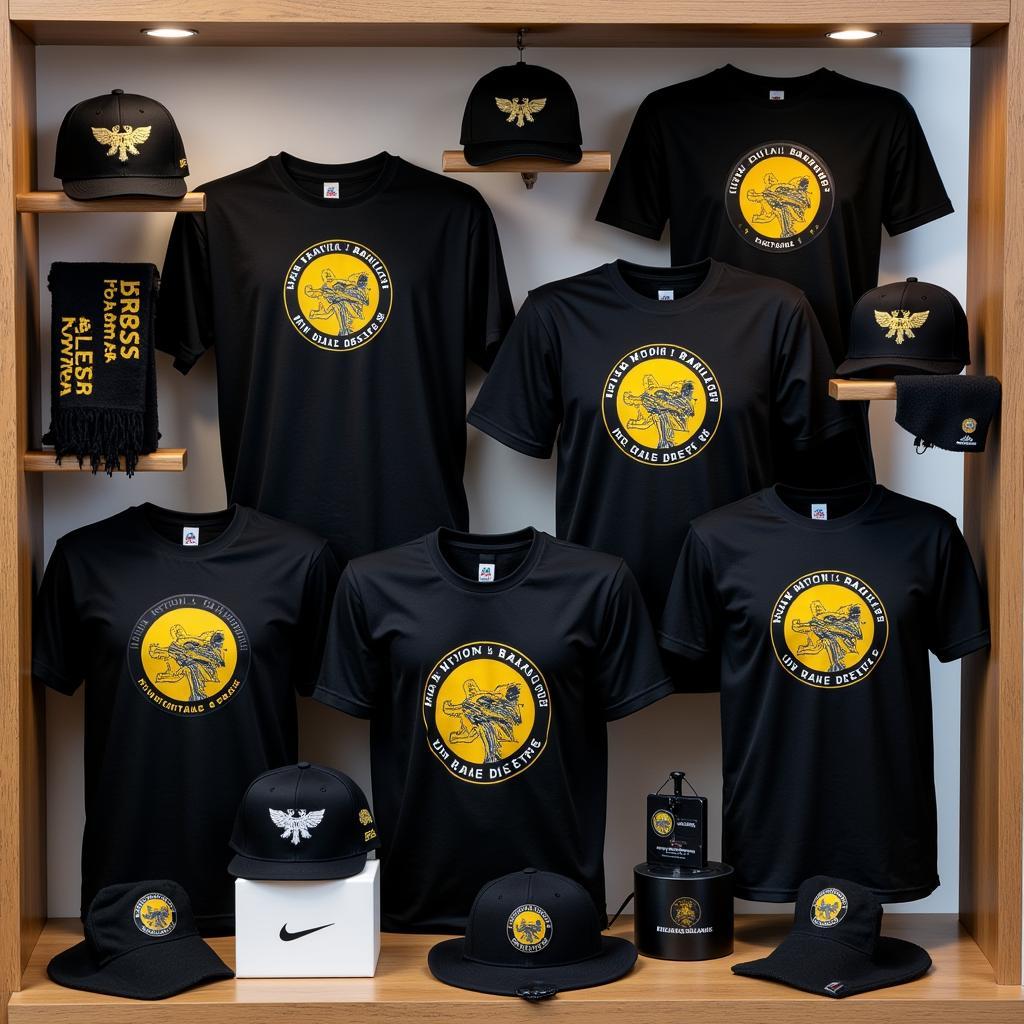 Merchandise for fans in black